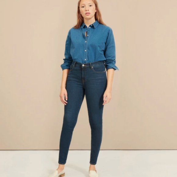 NWT Everlane Stretch Mid-Rise Skinny Jeans - Picture 2 of 8